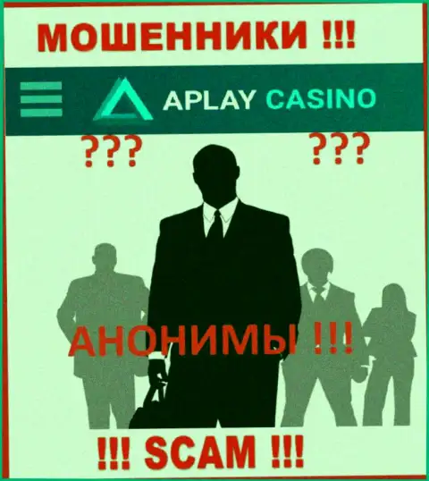 Информация о непосредственных руководителях APlay Casino, к сожалению, неизвестна