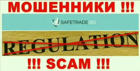 С SafeTrade365 довольно-таки рискованно работать, ведь у компании нет лицензии и регулятора