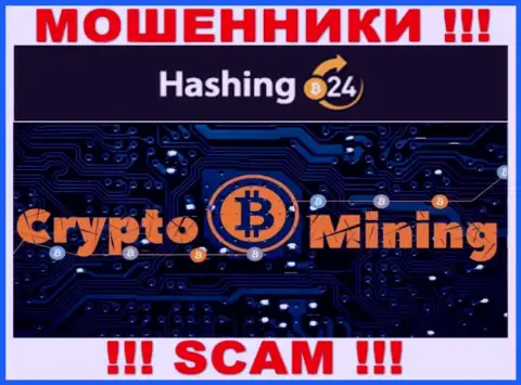 В глобальной сети интернет действуют мошенники Hashing24, род деятельности которых - Crypto mining