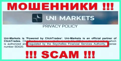 Работая с конторой UNIMarkets, возникнут проблемы с возвратом денежных активов, поскольку их контролирует обманщик