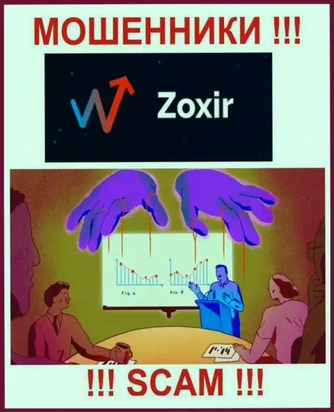 Все, что нужно интернет обманщикам Zoxir - это уболтать Вас совместно работать с ними