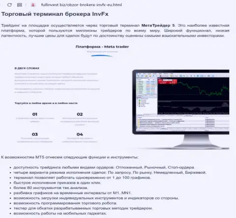 Обзор платформы ФОРЕКС брокера ИНВФХ на web-портале fullinvest biz