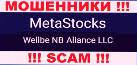 Юридическое лицо мошенников MetaStocks - это Веллбе НБ Альянс ЛЛК
