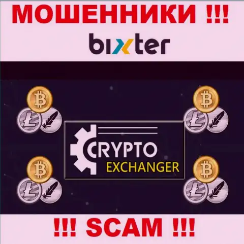 Bixter Org - это наглые internet-мошенники, тип деятельности которых - Криптообменник